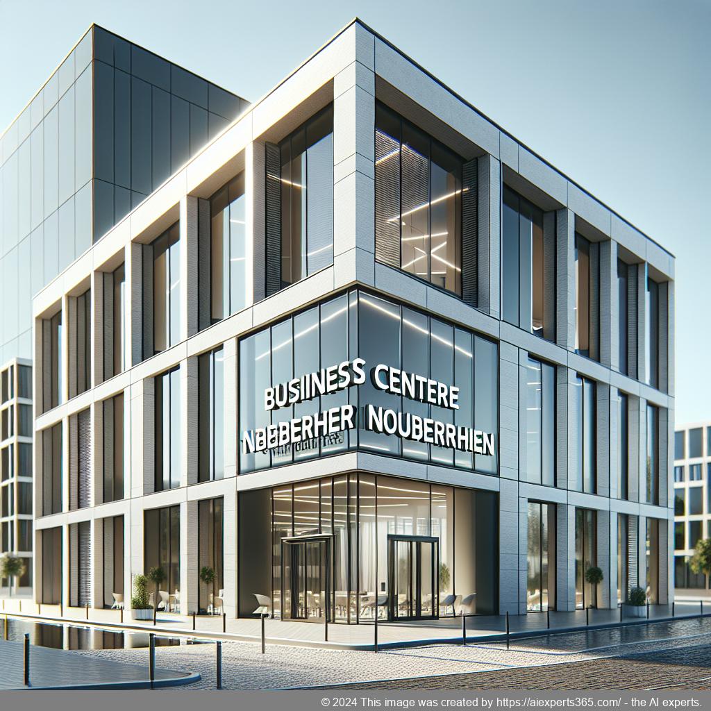 Professionelle Geschäftsadresse des Businesscenter Niederrhein symbolisiert durch ein stilvolles Schild an einer Wand