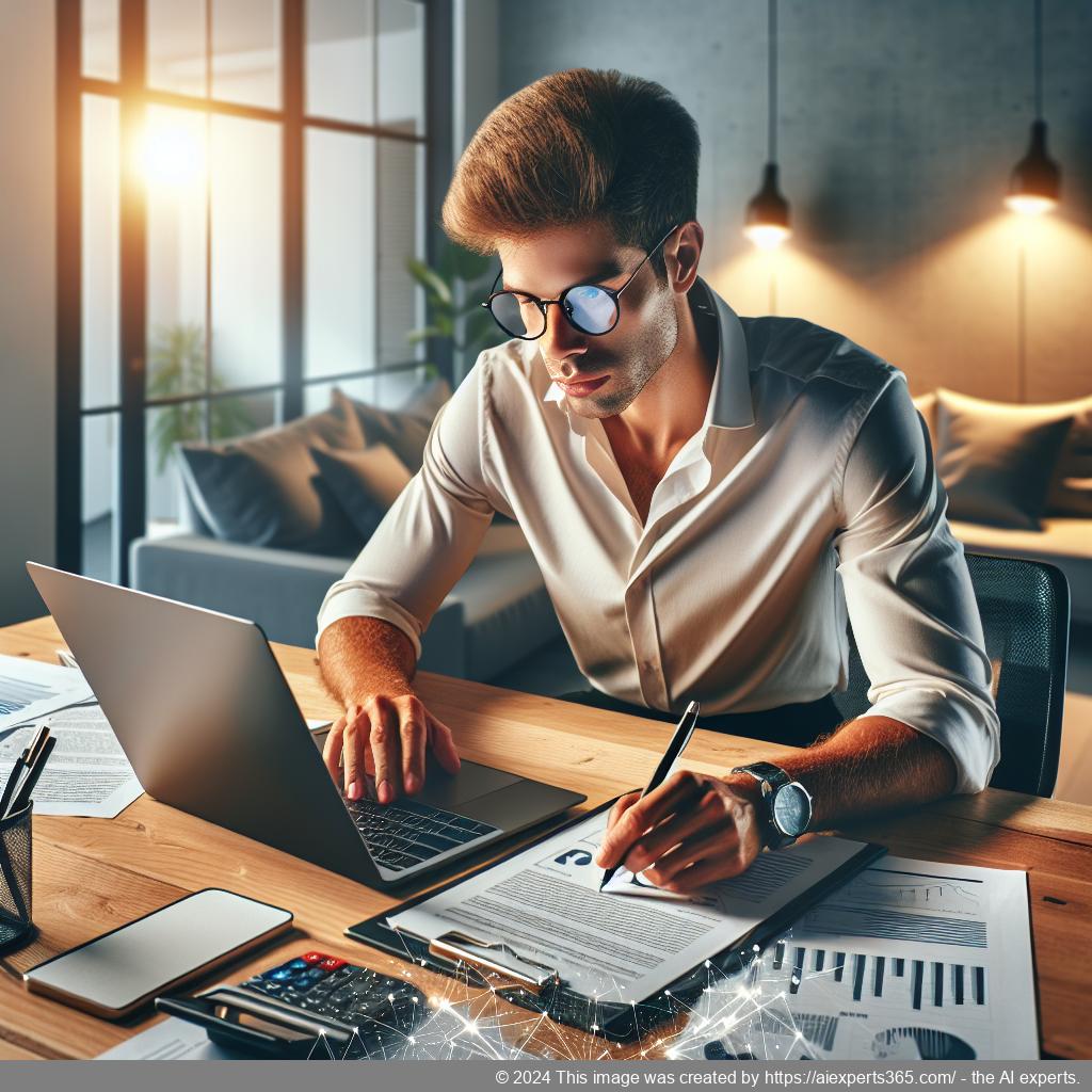 Grafik zur Online-Gründung einer Unternehmergesellschaft (UG), zeigt digitale Tools und einen Gründer bei der Arbeit.