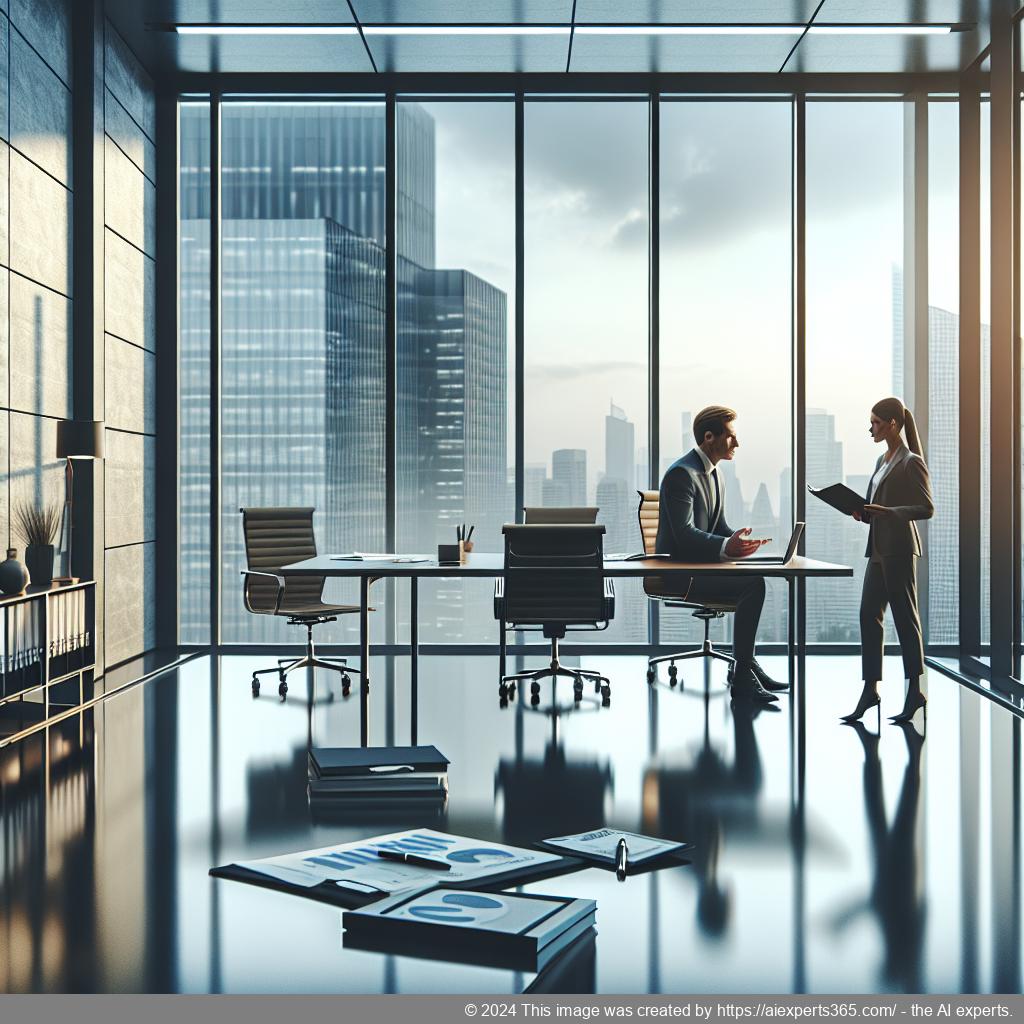 Grafik eines modernen Bürosymbols mit dem Titel 'Virtueller Unternehmenssitz' - symbolisiert Flexibilität und Kosteneffizienz im Geschäftsbetrieb.