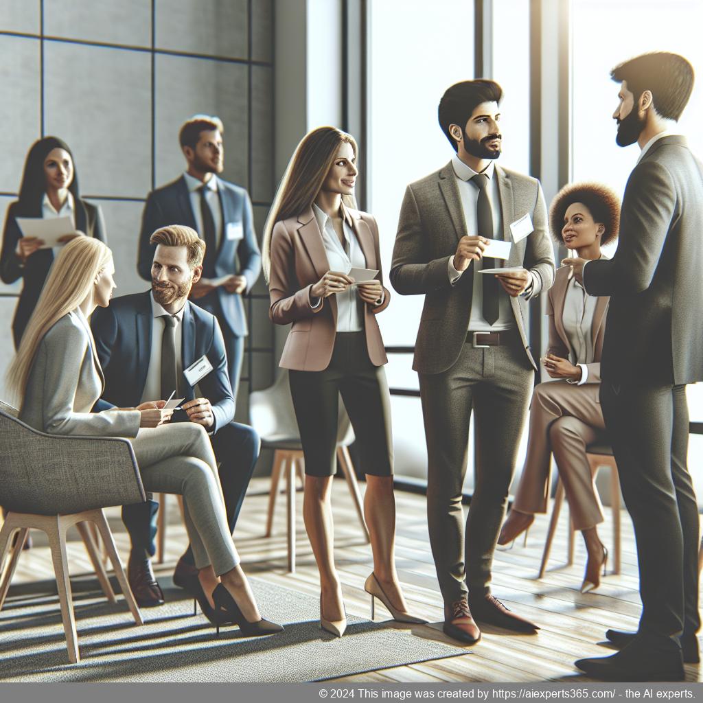 Ein Bild von einem erfolgreichen Networking-Event mit deutschen Unternehmern im Gespräch.