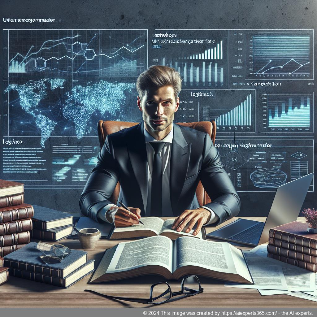 Illustration einer Person bei der Planung ihrer UG-Gründung am Computer