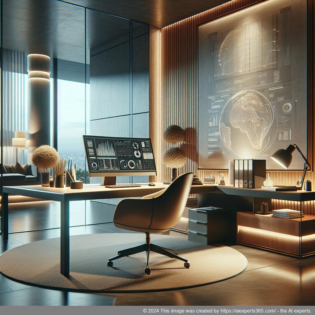 Ein modernes virtuelles Büro mit flexiblen Arbeitsplätzen zeigt die Kosteneffizienz dieser innovativen Lösung.