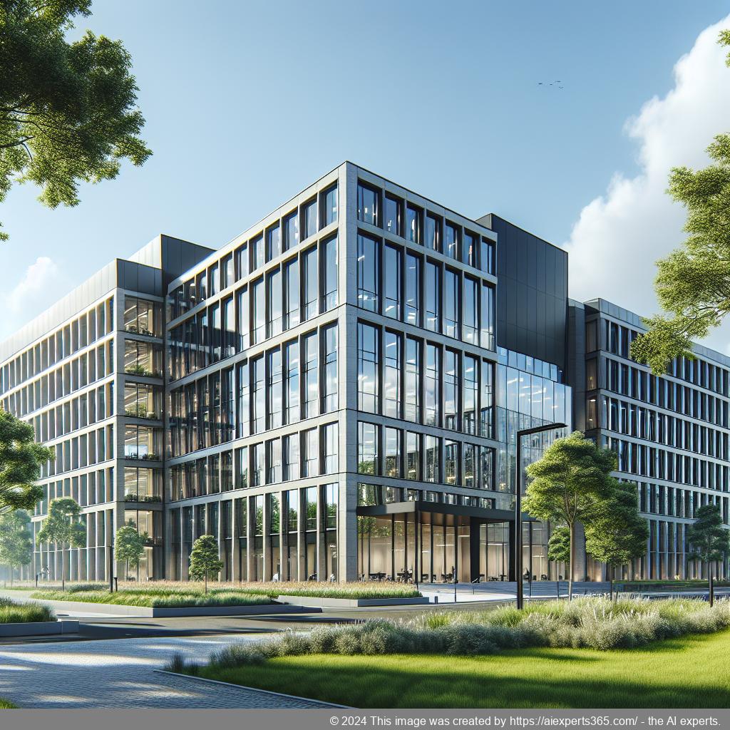 Modernes Bürogebäude repräsentiert eine professionelle Geschäftsadresse in Krefeld.