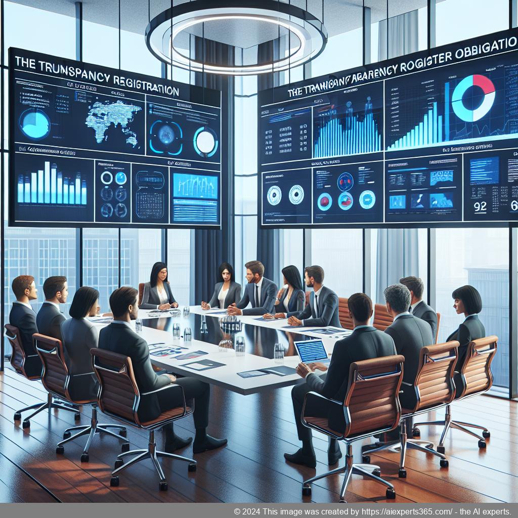 Diagramm zeigt Schritte zur Einhaltung der Transparenzregisterpflicht in einem deutschen Unternehmen