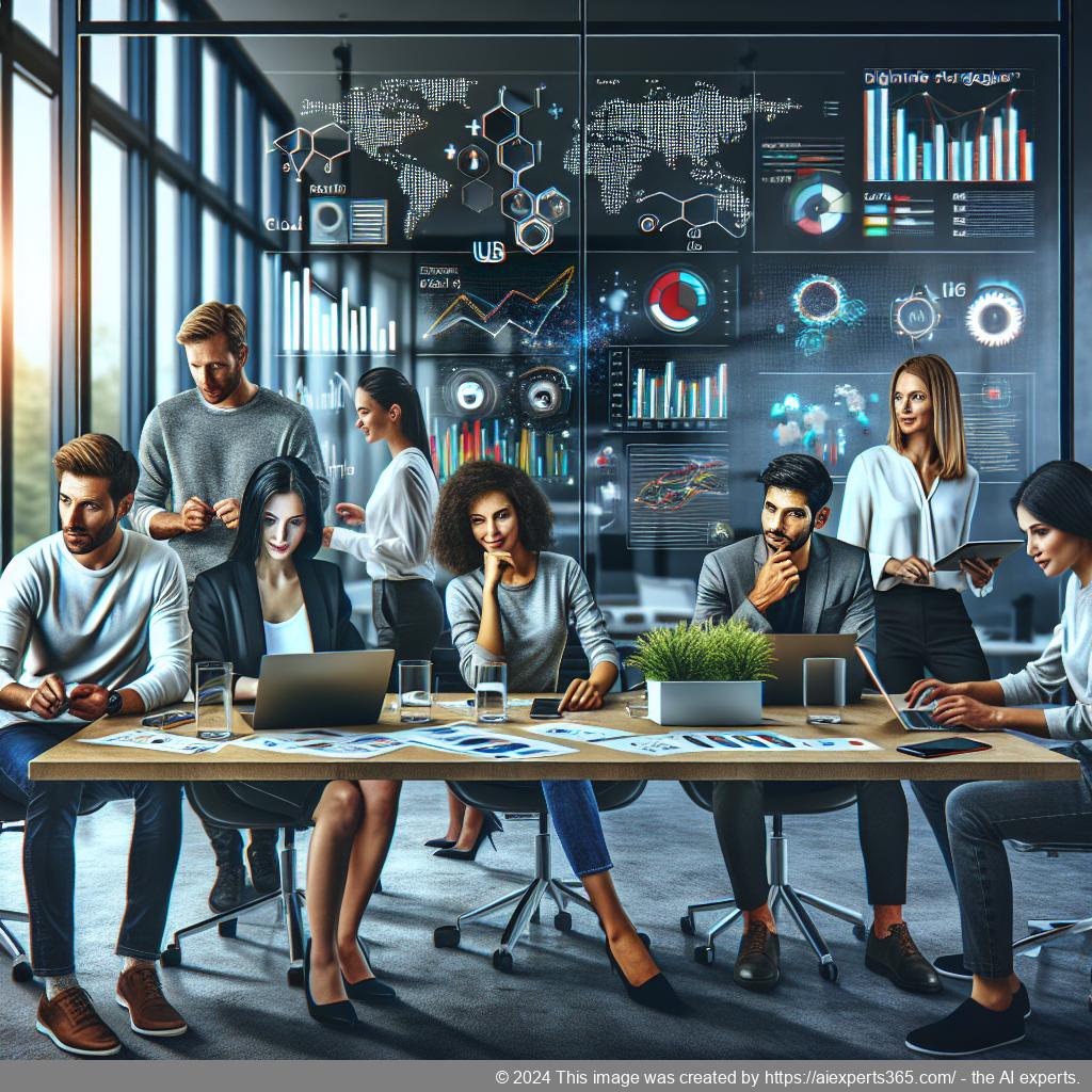 Grafik zeigt verschiedene Digitalisierungstrends für UG-Gründer mit Symbolen für Cloud-Computing, digitale Buchhaltung und Online-Marketing.