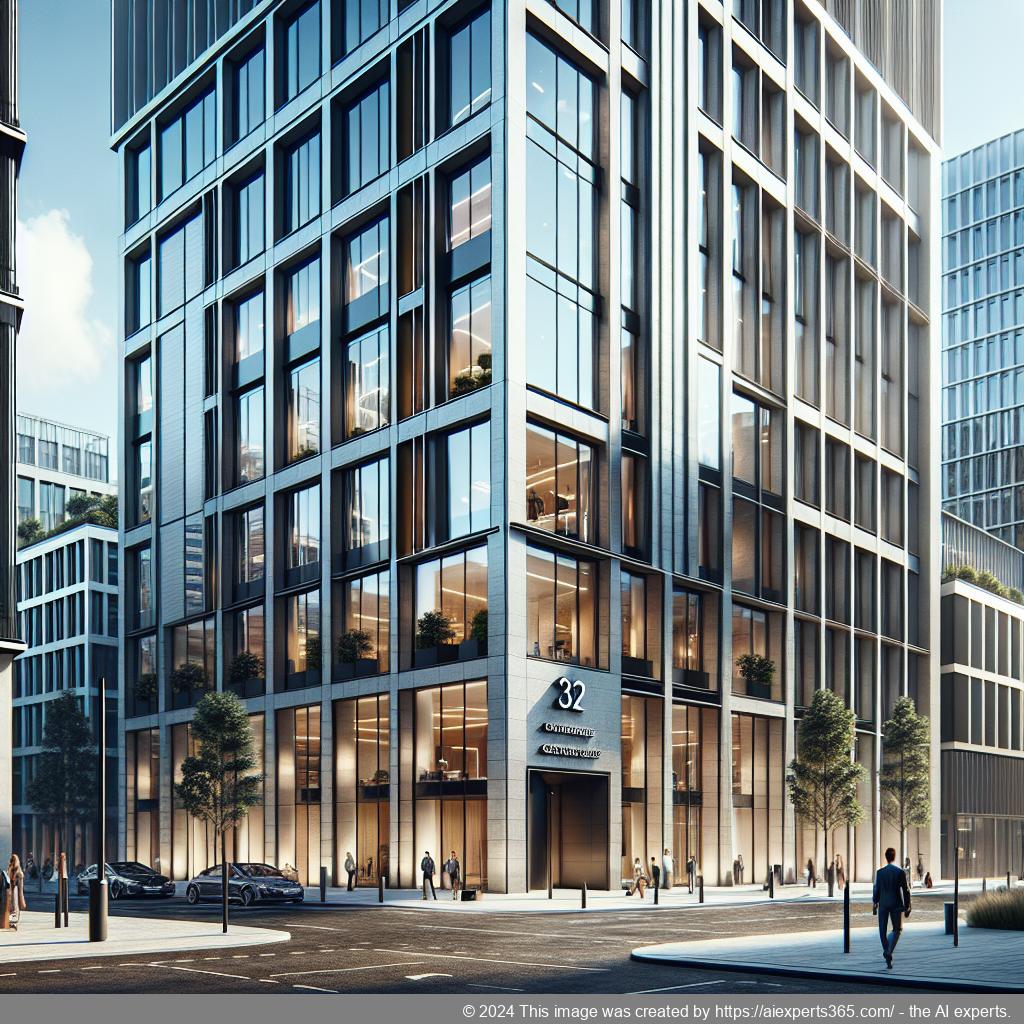 Professionelles Bürogebäude repräsentiert durch eine ladungsfähige Adresse