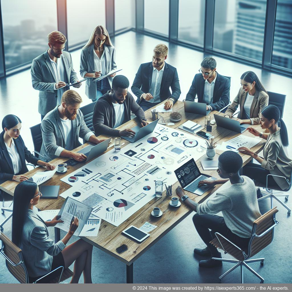 Grafik zur Gründung einer Unternehmergesellschaft (UG), zeigt Gründer bei der Erstellung eines Gesellschaftsvertrags.