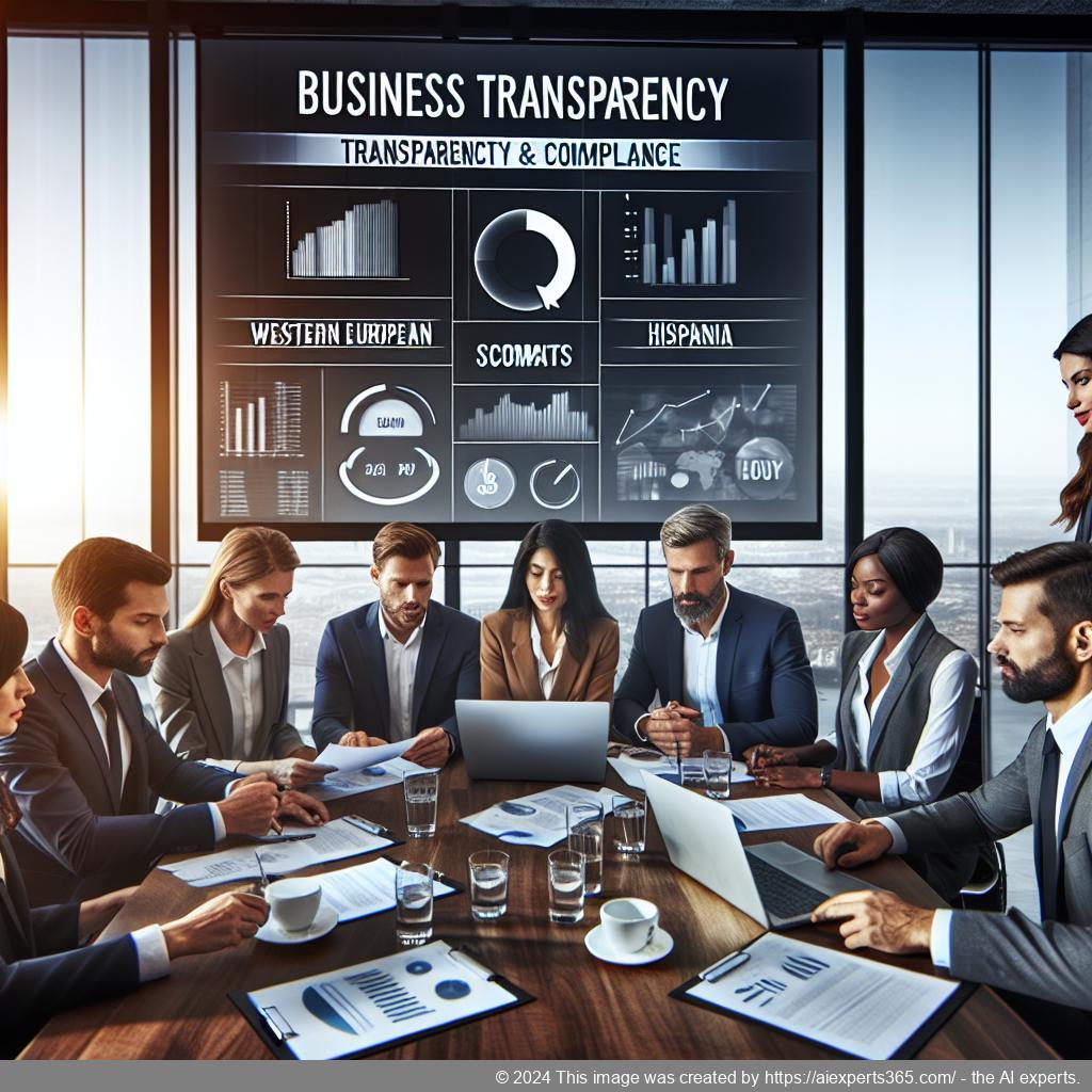 Übersicht über wichtige Schritte zur Eintragung ins Transparenzregister mit einem Fokus auf Compliance und Unternehmensethik.