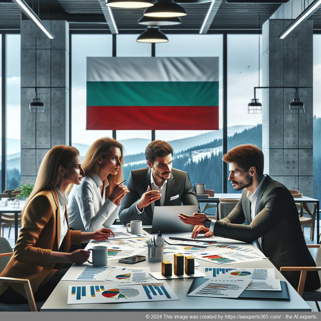 Illustration zur Firmengründung in Bulgarien mit Fokus auf niedrige Kosten und steuerliche Vorteile.