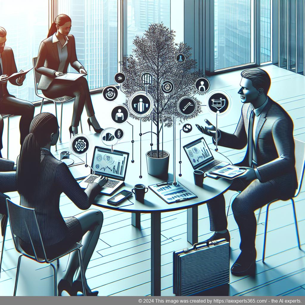 Ein erfolgreicher Unternehmer bespricht seine Ideen mit einem Mentor während eines Networking-Events zur Gründung einer GmbH.