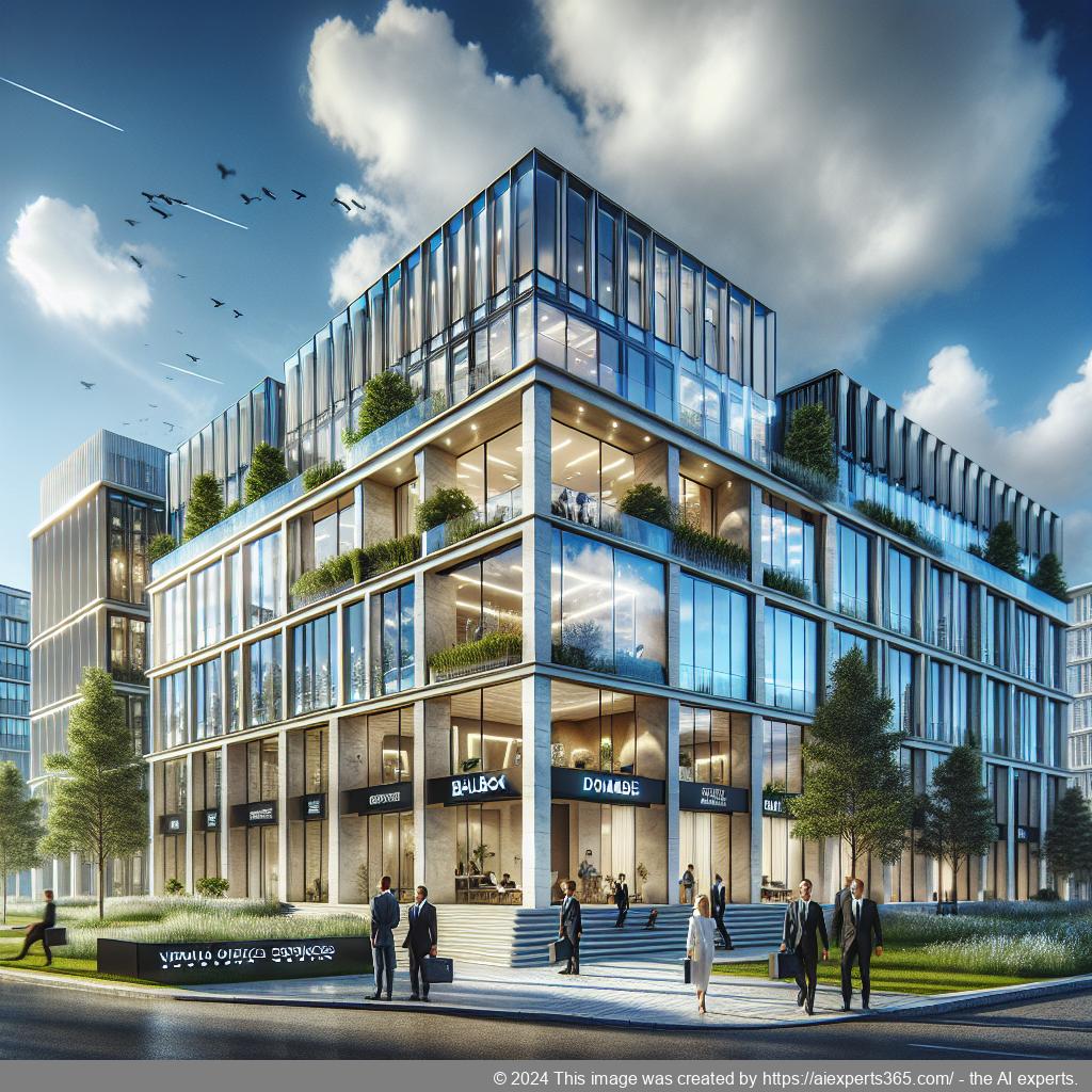 Professionelle Bürogebäude als symbolische Darstellung für Geschäftsadressendienste in Krefeld