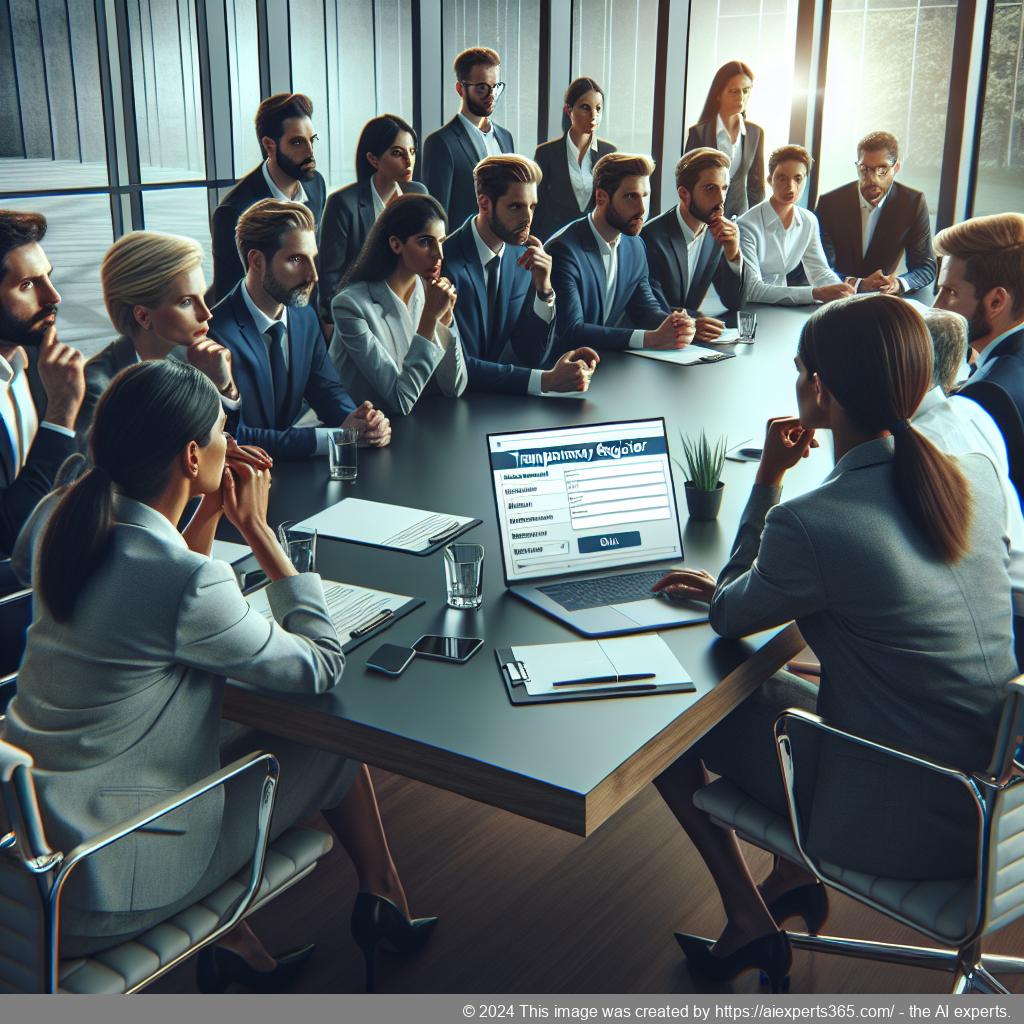 Illustration eines Online-Formulars zur Anmeldung im Transparenzregister