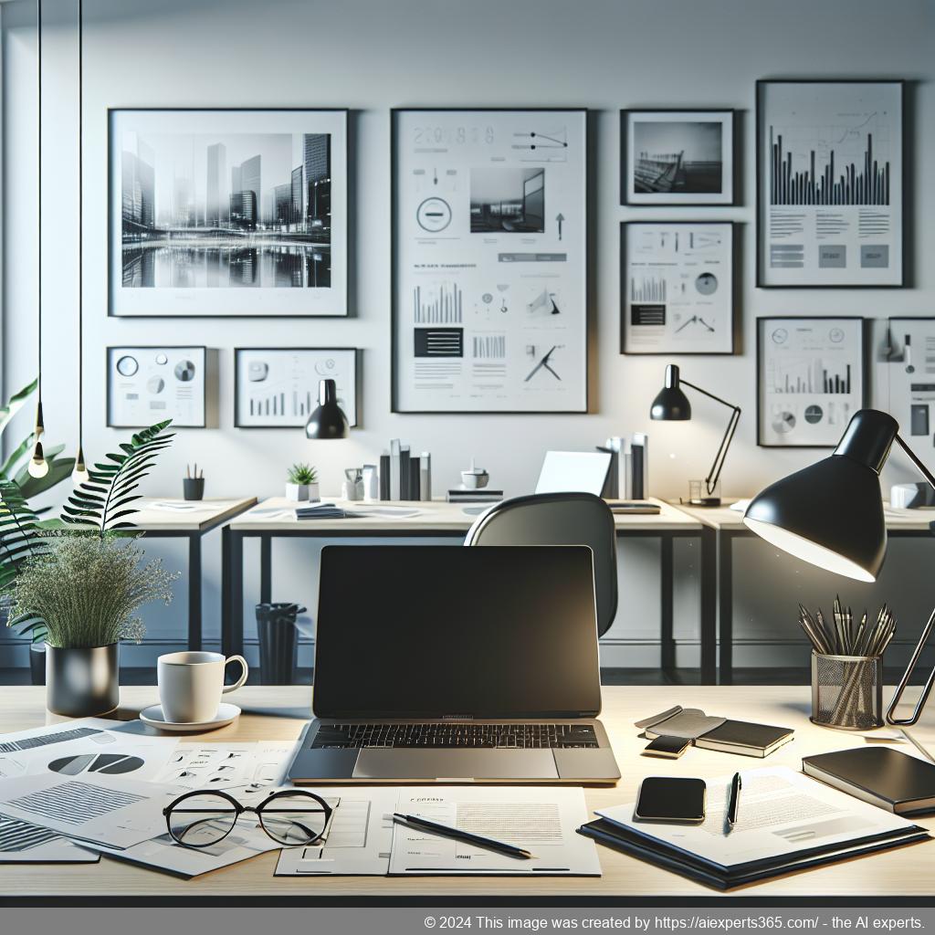 Virtuelles Büro: Professionelle Präsenz trotz begrenztem Budget - Beispielbild von einem modernen Arbeitsbereich.