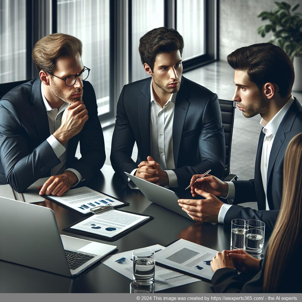 Illustration eines Beratungsmeetings zur Gründung einer Unternehmergesellschaft