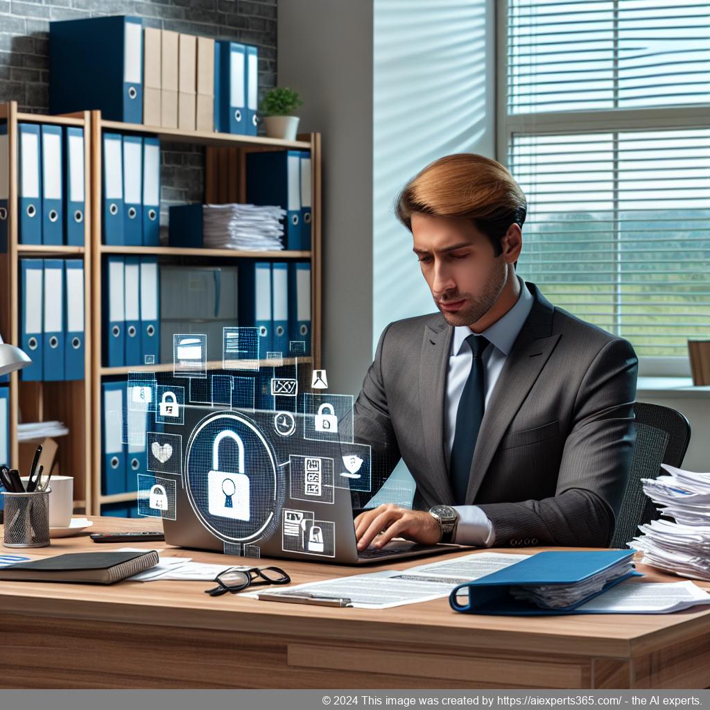 Grafik zum Thema Adressschutz für kleine und mittelständische Unternehmen mit einem Fokus auf Datensicherheit.