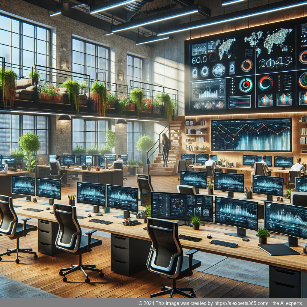 Modernes Arbeitsumfeld eines virtuellen Büros mit professioneller Geschäftsadresse