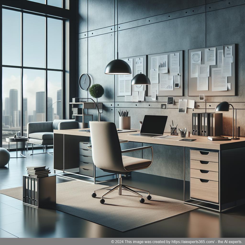 Professionelle Darstellung eines virtuellen Büros mit Fokus auf Flexibilität und Effizienz im modernen Arbeitsumfeld.