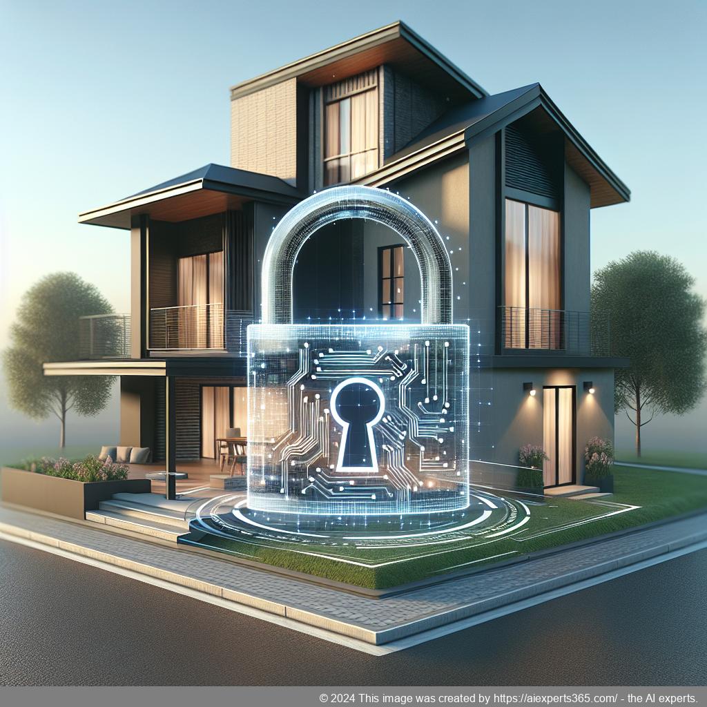 Symbolbild eines geschlossenen Vorhängeschlosses auf einer stilisierten Hauszeichnung - Datenschutz für private Adressen