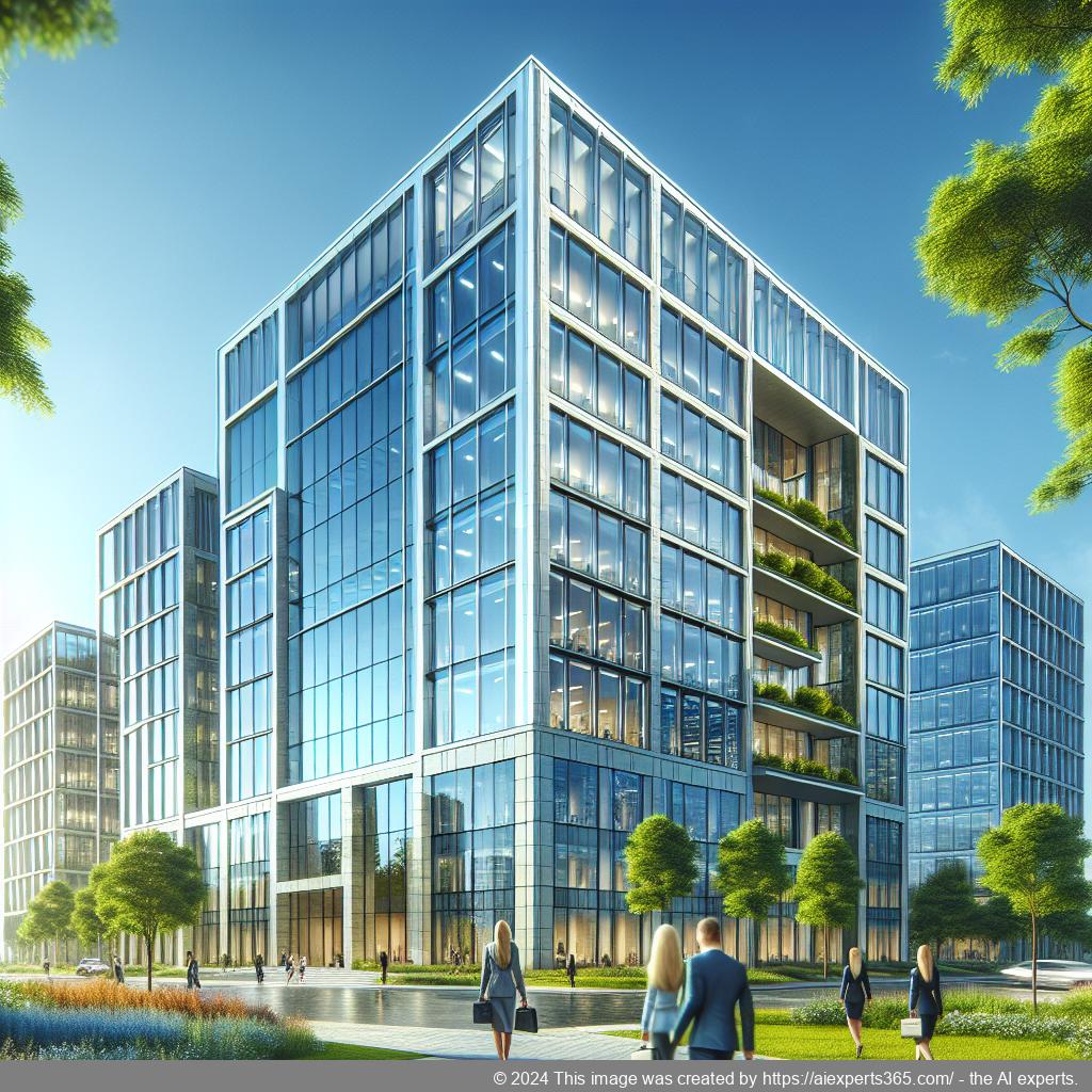 Bild eines repräsentativen Bürogebäudes als Beispiel für eine ladungsfähige Firmenadresse am Niederrhein