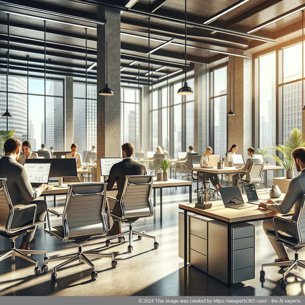 Professionelle Büroumgebung mit einem Fokus auf gemietete Geschäftsadressen.