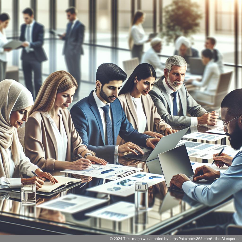 Ein Bild von einem Geschäftsmeeting mit deutschen Unternehmern beim Ausfüllen des Transparenzregisters.