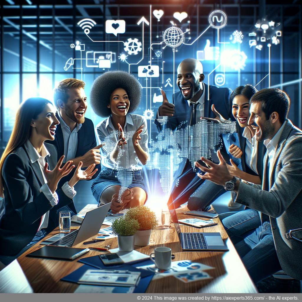 Grafik zum Thema Social Media Marketing für Unternehmen am Niederrhein mit Fokus auf strategische Ansätze und Community-Management.