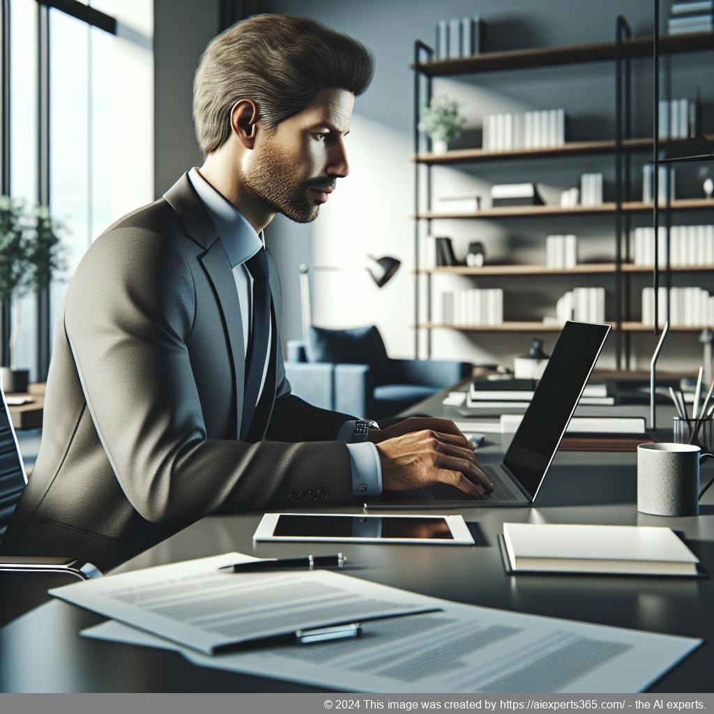 Professionelle Darstellung eines Unternehmens mit einer virtuellen Adresse als Teil des modernen Geschäftsbetriebs.